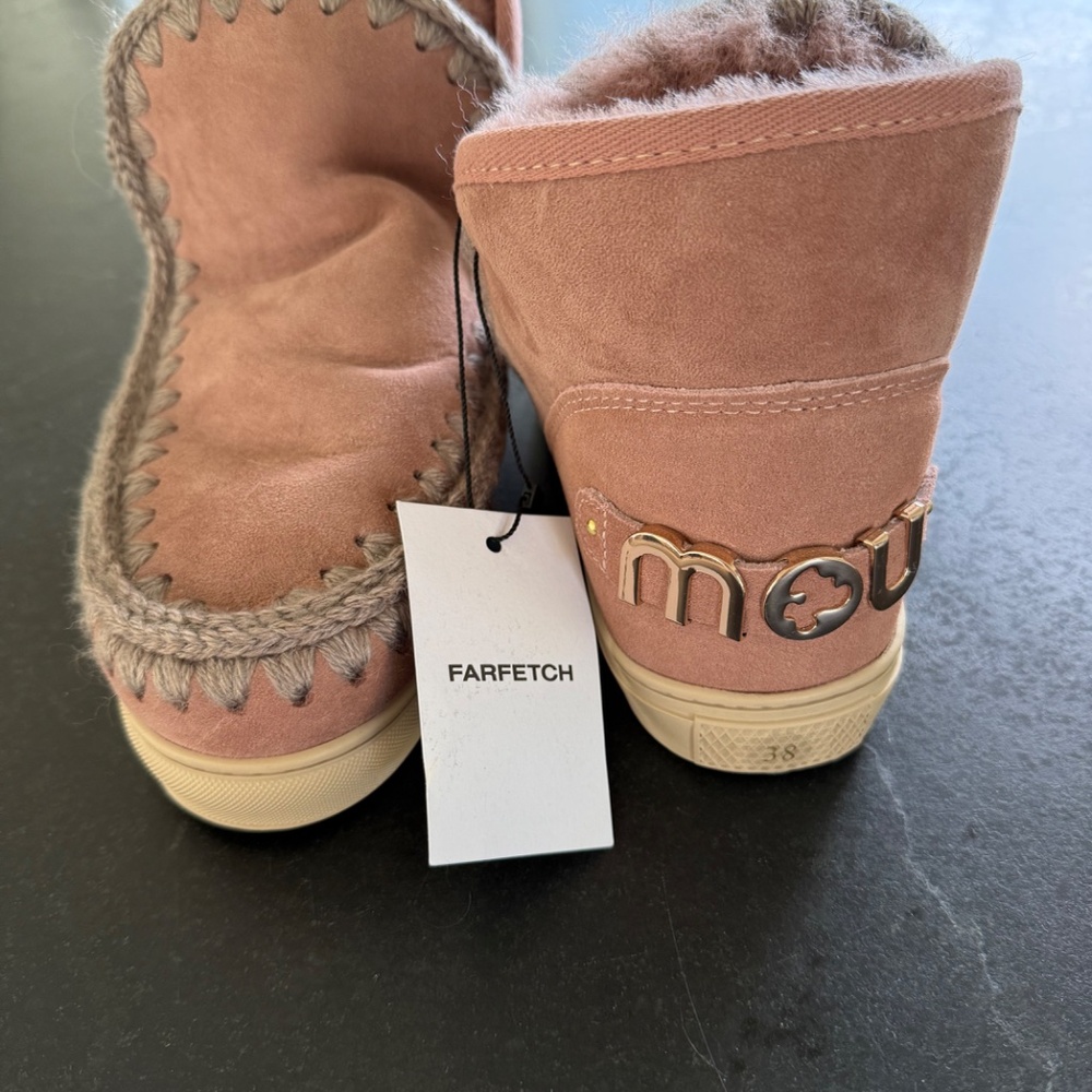 Mou Eskimo Sneaker Boots Dark Pink Women’s Size 38